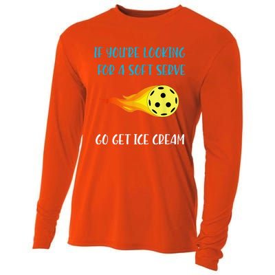 Pickelball Pun Funny Gift For Pickleball Lovers Cooling Performance Long Sleeve Crew