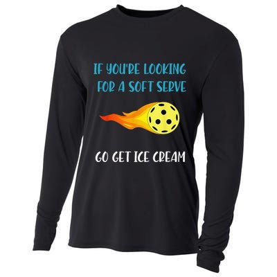 Pickelball Pun Funny Gift For Pickleball Lovers Cooling Performance Long Sleeve Crew