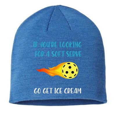 Pickelball Pun Funny Gift For Pickleball Lovers Sustainable Beanie