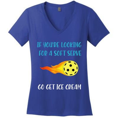 Pickelball Pun Funny Gift For Pickleball Lovers Women's V-Neck T-Shirt