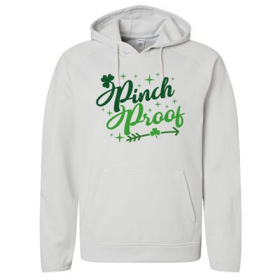 Pinch Proof Funny St Patrick's Day Holiday Performance Fleece Hoodie