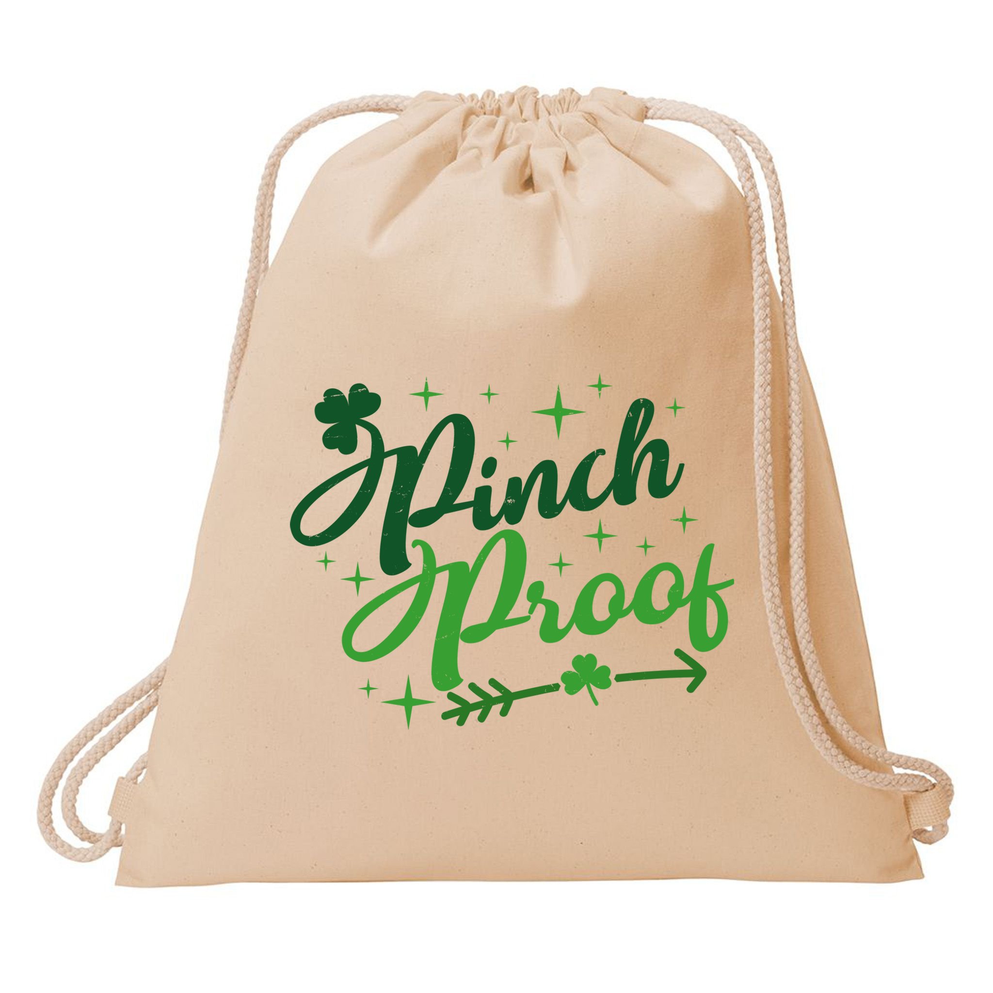 Pinch Proof Funny St Patrick's Day Holiday Drawstring Bag