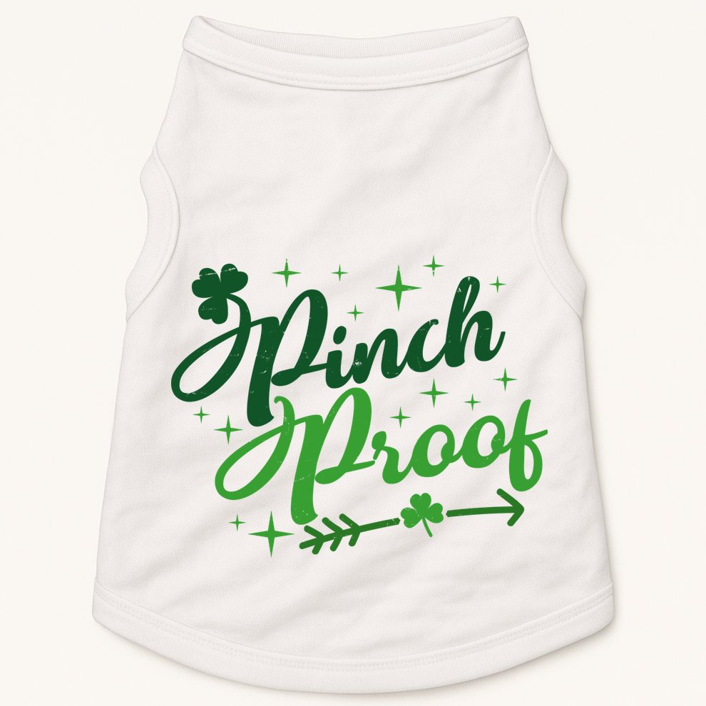 Pinch Proof Funny St Patrick's Day Holiday Doggie Tank