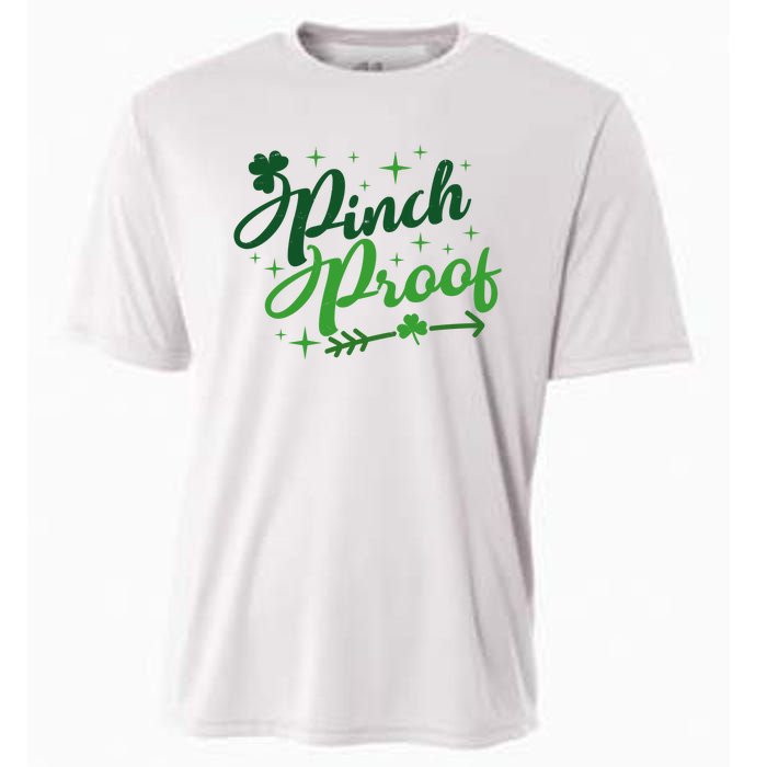 Pinch Proof Funny St Patrick's Day Holiday Cooling Performance Crew T-Shirt