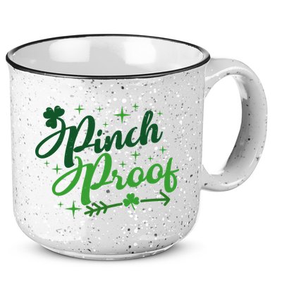 Pinch Proof Funny St Patrick's Day Holiday 15oz Campfire Ceramic Mug