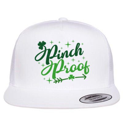 Pinch Proof Funny St Patrick's Day Holiday Flat Bill Trucker Hat