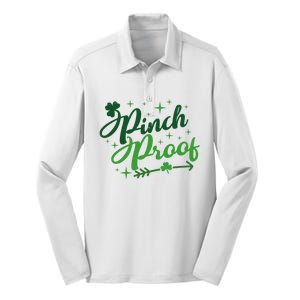 Pinch Proof Funny St Patrick's Day Holiday Silk Touch Performance Long Sleeve Polo