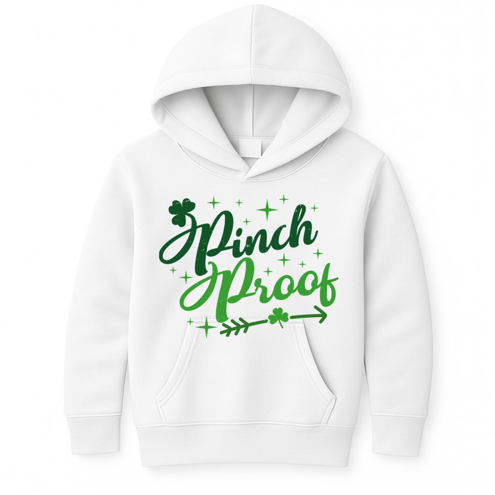 Pinch Proof Funny St Patrick's Day Holiday Kids Hoodie