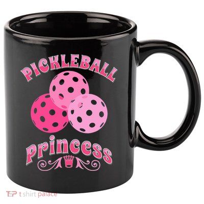 Pickleball Princess funny sport lover coach 11oz C Handle Ceramic Mug