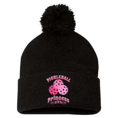 Pickleball Princess funny sport lover coach Pom Pom 12in Knit Beanie
