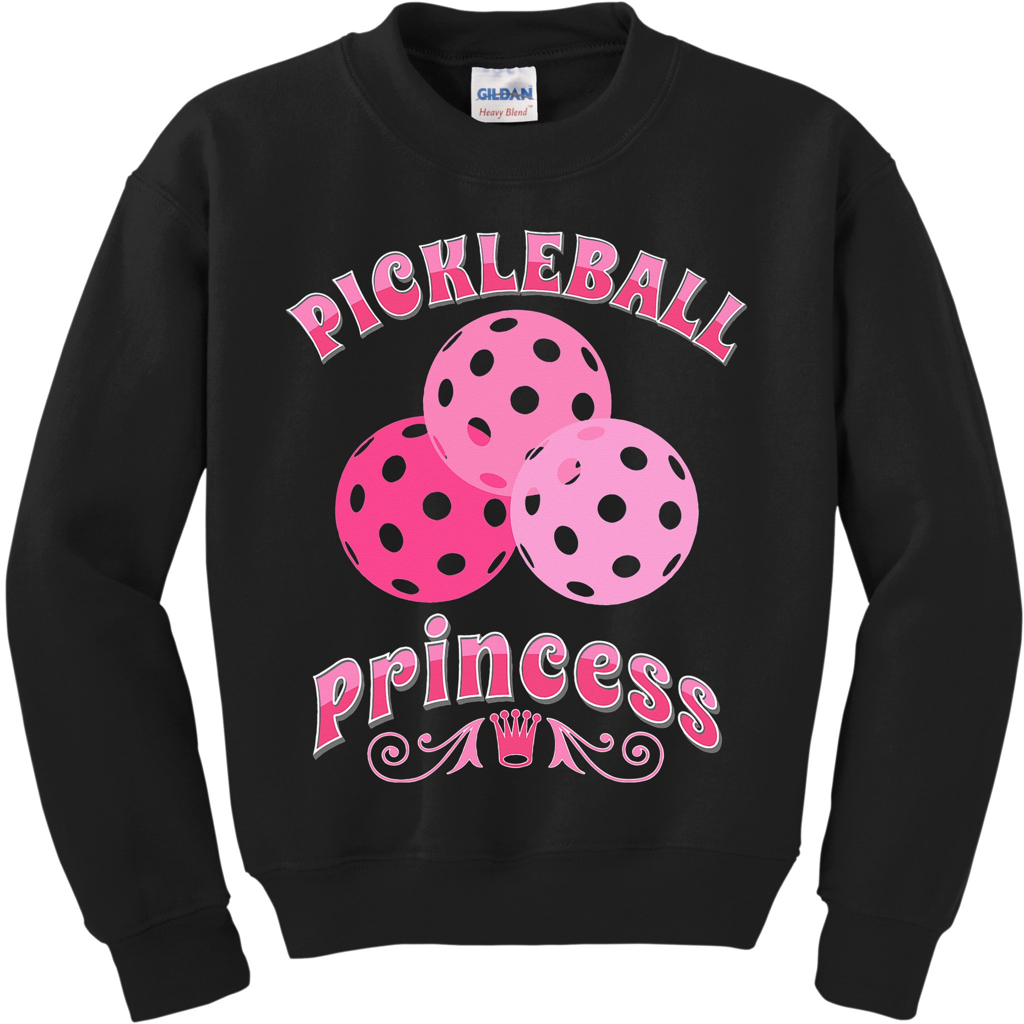 Pickleball Princess funny sport lover coach Kids Sweatshirt