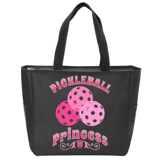 Pickleball Princess funny sport lover coach Zip Tote Bag