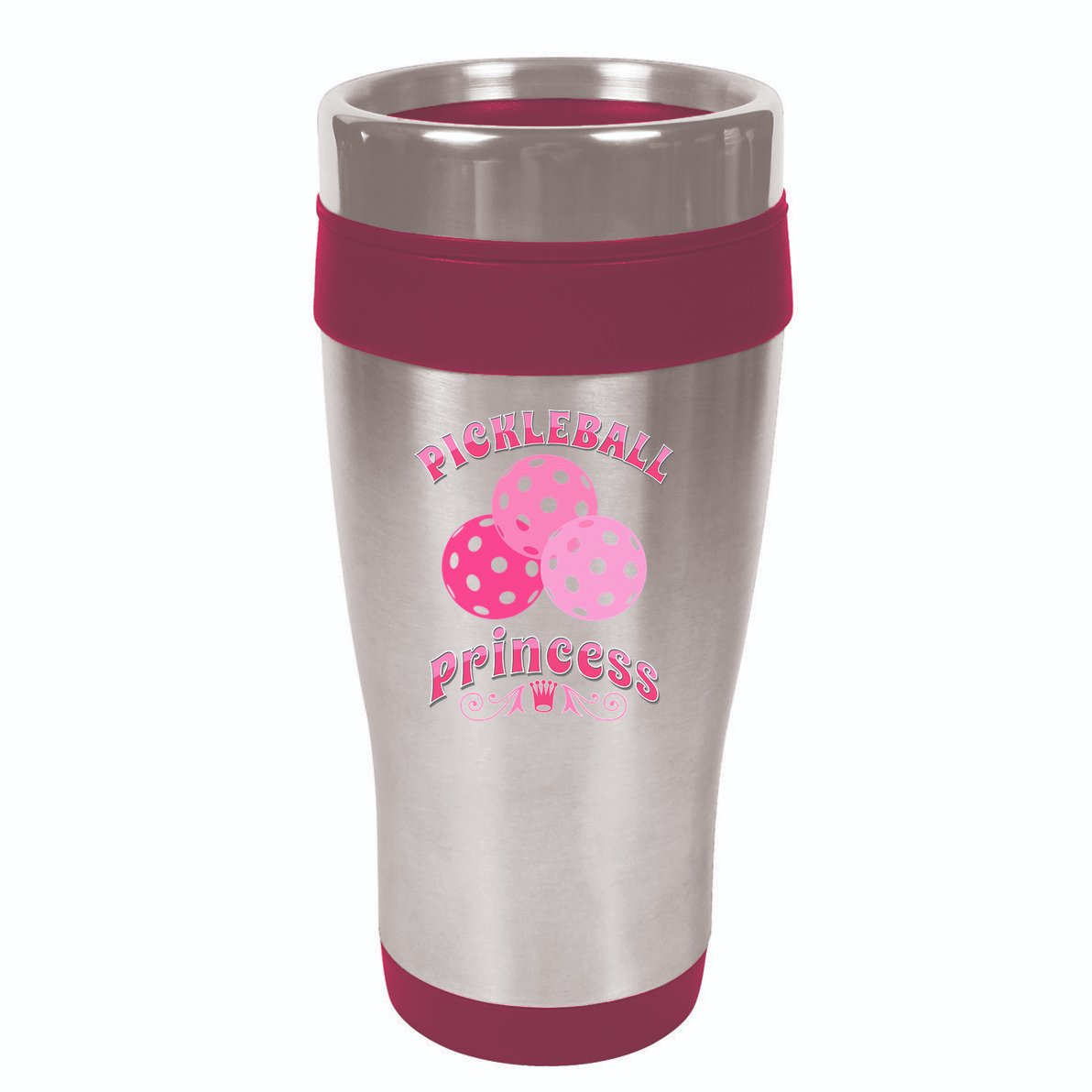 Pickleball Princess funny sport lover coach 16oz Travel Tumbler