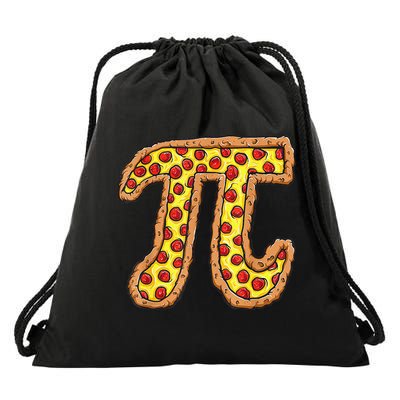 Pizza Pi Funny Pi day gift funny Pizza Drawstring Bag