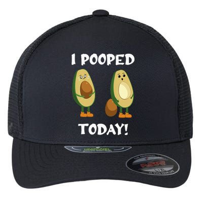 Proud Pooper Funny Poop Fart I Pooped Today Flexfit Unipanel Trucker Cap