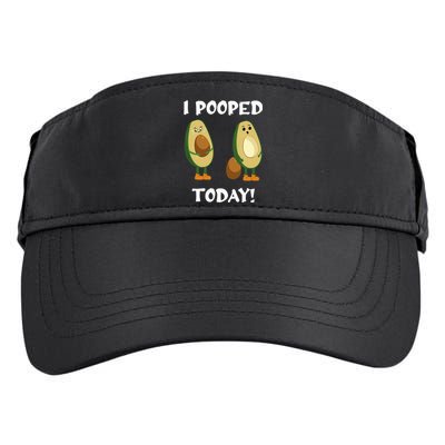 Proud Pooper Funny Poop Fart I Pooped Today Adult Drive Performance Visor