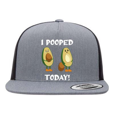 Proud Pooper Funny Poop Fart I Pooped Today Flat Bill Trucker Hat