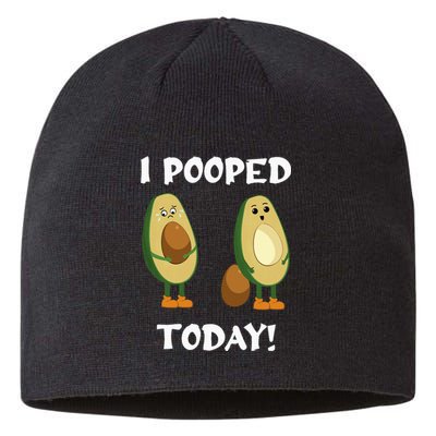 Proud Pooper Funny Poop Fart I Pooped Today Sustainable Beanie