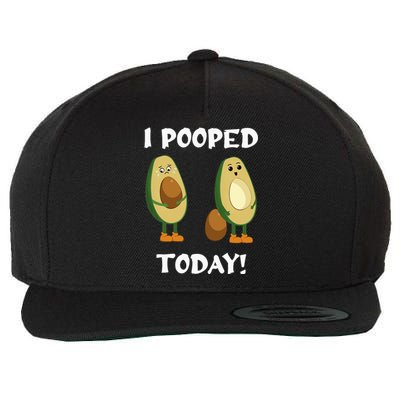 Proud Pooper Funny Poop Fart I Pooped Today Wool Snapback Cap