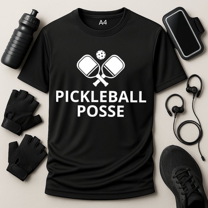 Pickleball Posse Funny Pickleball Quote Pickleball Lovers Cooling Performance Crew T-Shirt