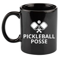 Pickleball Posse Funny Pickleball Quote Pickleball Lovers 11oz C Handle Ceramic Mug