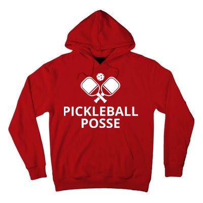 Pickleball Posse Funny Pickleball Quote Pickleball Lovers Tall Hoodie