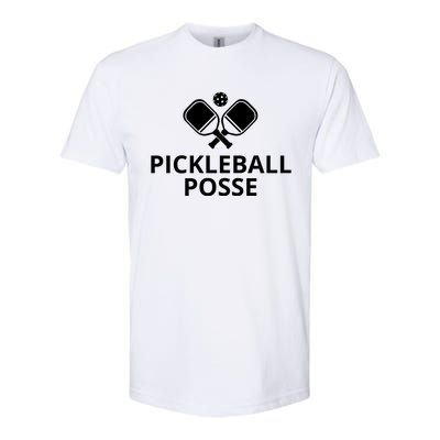 Pickleball Posse Funny Pickleball Quote Pickleball Lovers Softstyle® CVC T-Shirt