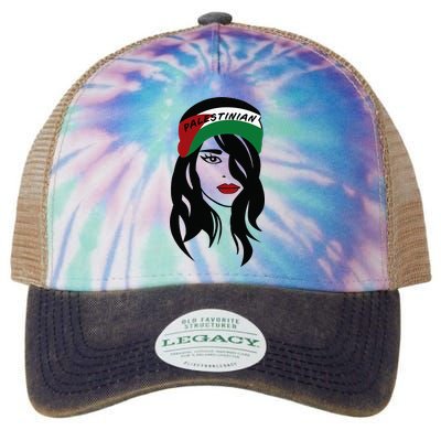 Palestinian Palestine Flag Palestinians Legacy Tie Dye Trucker Hat