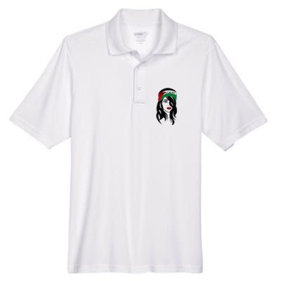 Palestinian Palestine Flag Palestinians Men's Origin Performance Piqué Polo