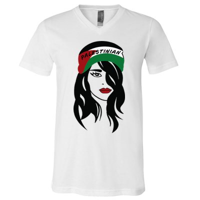 Palestinian Palestine Flag Palestinians V-Neck T-Shirt