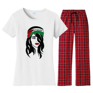 Palestinian Palestine Flag Palestinians Women's Flannel Pajama Set