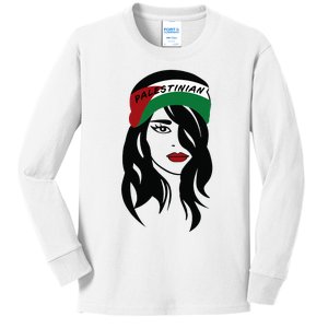 Palestinian Palestine Flag Palestinians Kids Long Sleeve Shirt