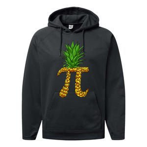 Pineapple Pi Funny Pi Day Pi Neapple Pi Performance Fleece Hoodie