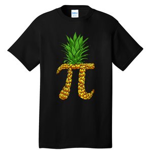 Pineapple Pi Funny Pi Day Pi Neapple Pi Tall T-Shirt