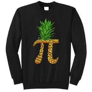 Pineapple Pi Funny Pi Day Pi Neapple Pi Tall Sweatshirt