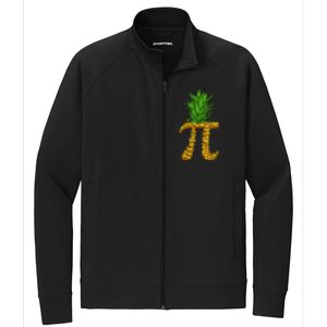 Pineapple Pi Funny Pi Day Pi Neapple Pi Stretch Full-Zip Cadet Jacket