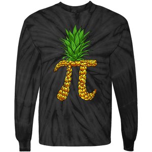 Pineapple Pi Funny Pi Day Pi Neapple Pi Tie-Dye Long Sleeve Shirt