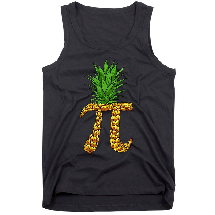 Pineapple Pi Funny Pi Day Pi Neapple Pi Tank Top