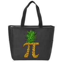 Pineapple Pi Funny Pi Day Pi Neapple Pi Zip Tote Bag