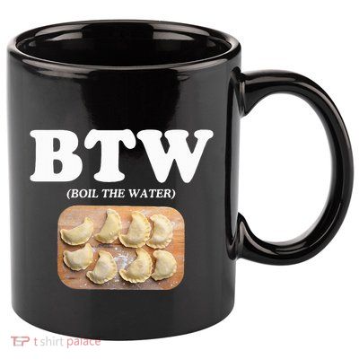 Pierogi Polish Food 11oz C Handle Ceramic Mug