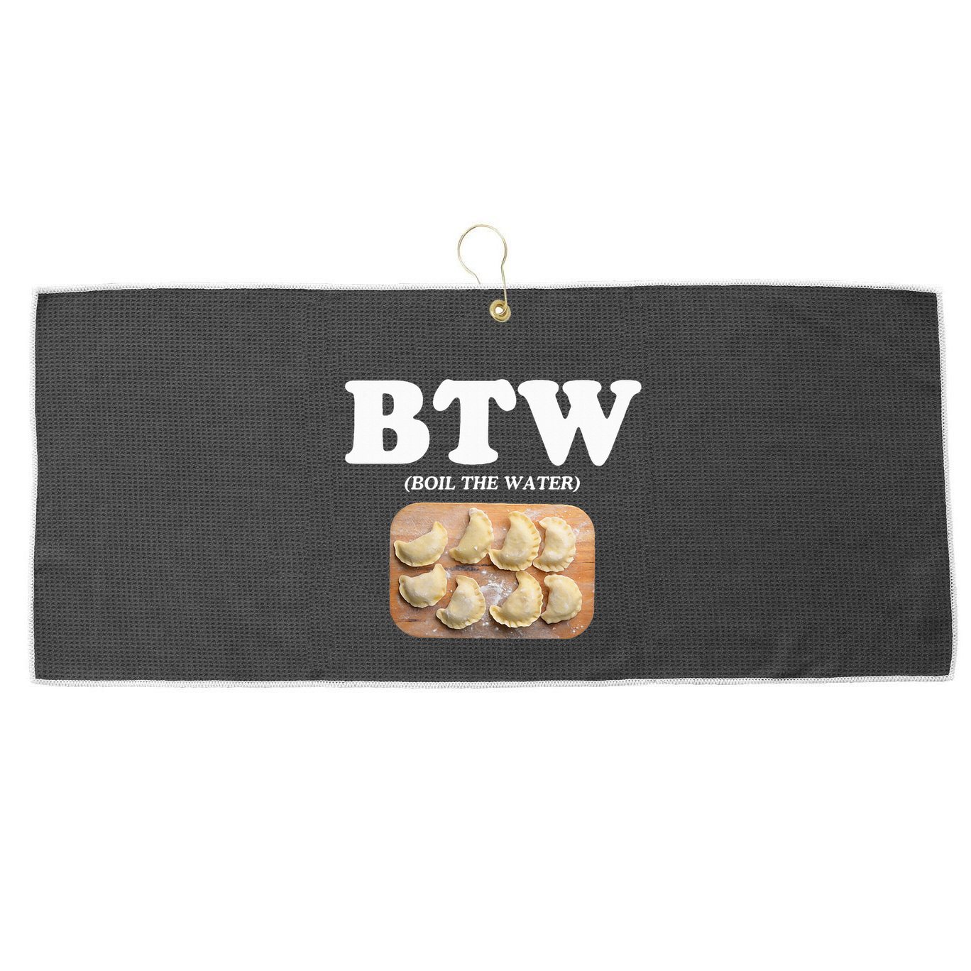 Pierogi Polish Food Large Microfiber Waffle Golf Towel