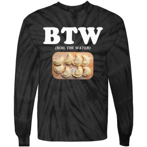 Pierogi Polish Food Tie-Dye Long Sleeve Shirt