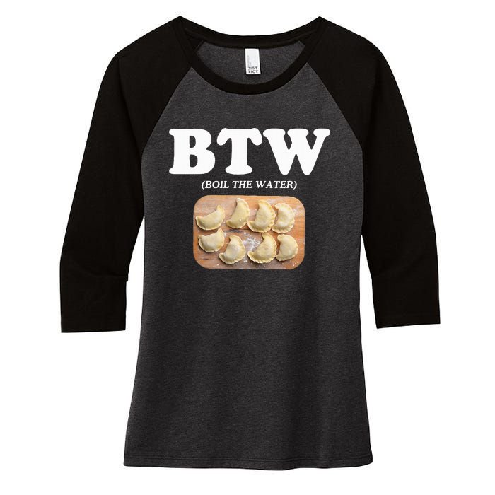 Pierogi Polish Food Women's Tri-Blend 3/4-Sleeve Raglan Shirt