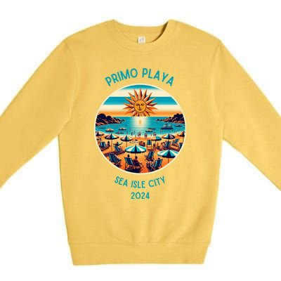 Primo Playa Fun Beach Scene Premium Crewneck Sweatshirt