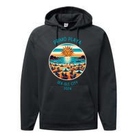 Primo Playa Fun Beach Scene Performance Fleece Hoodie