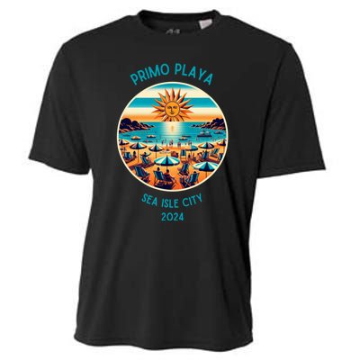 Primo Playa Fun Beach Scene Cooling Performance Crew T-Shirt