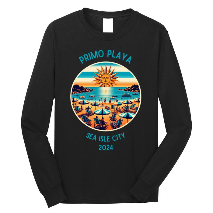 Primo Playa Fun Beach Scene Long Sleeve Shirt