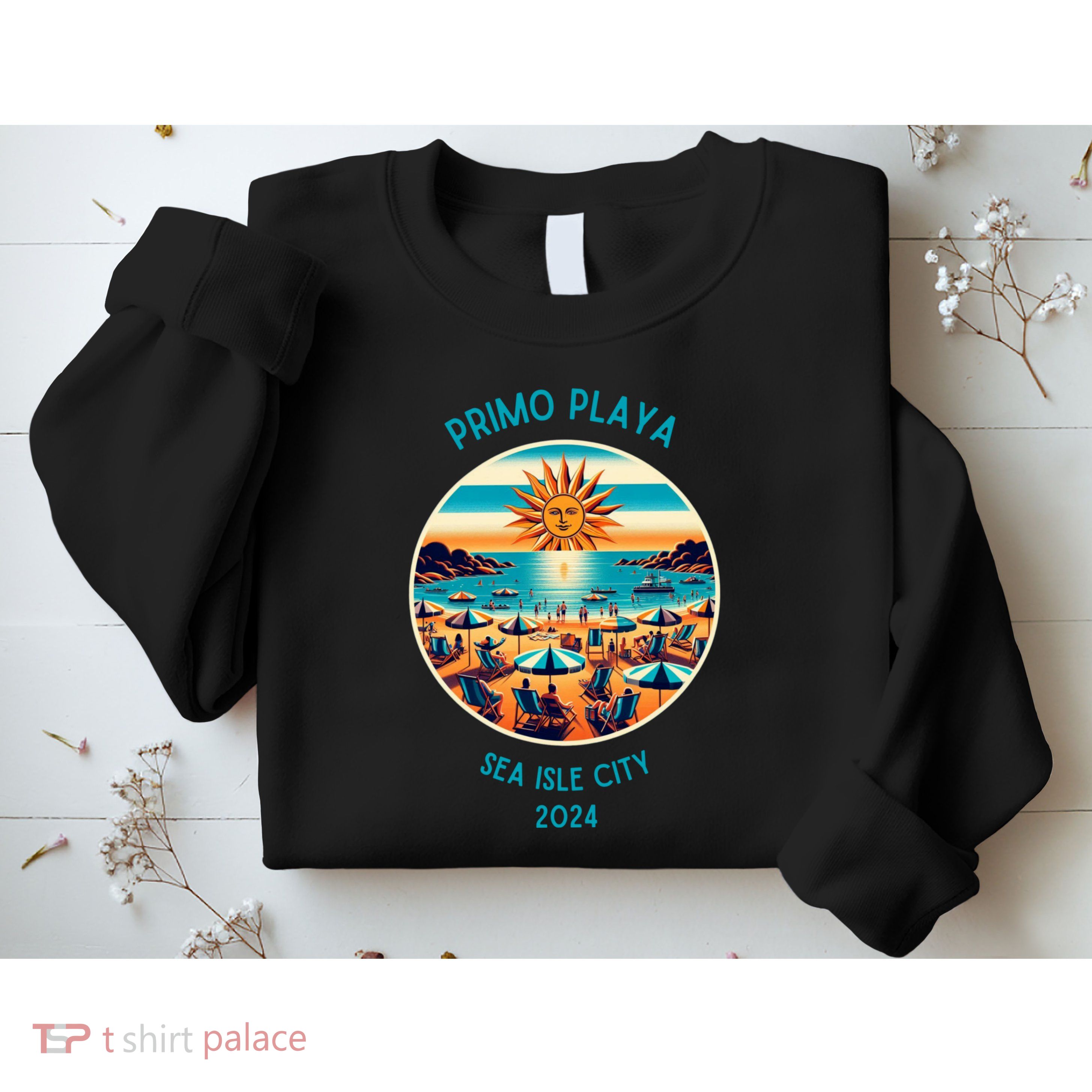 Primo Playa Fun Beach Scene Sweatshirt