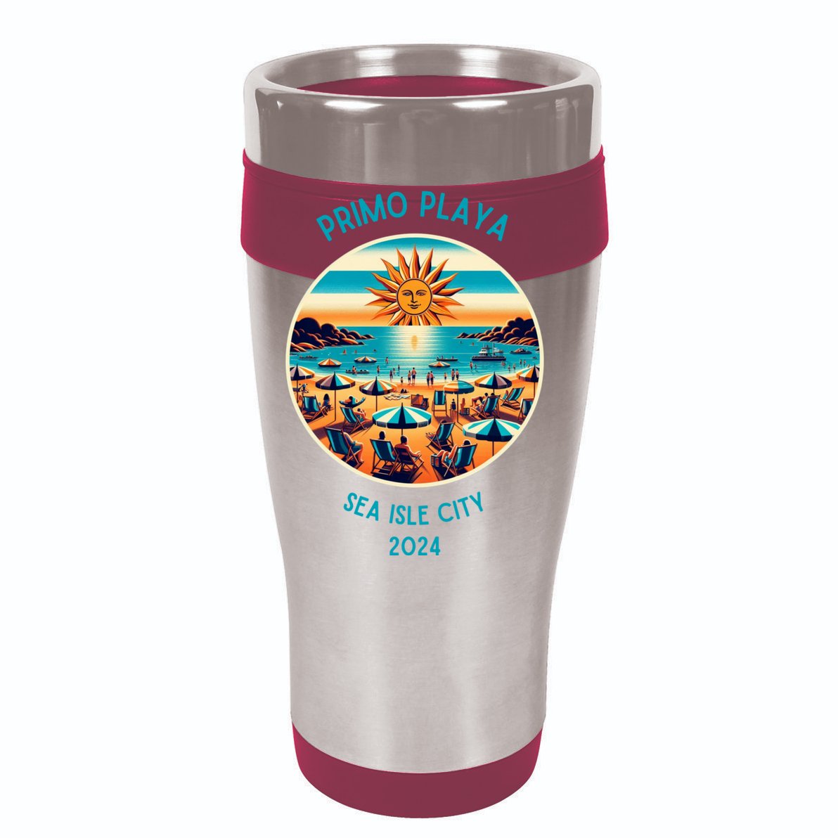 Primo Playa Fun Beach Scene V-Neck T-Shirt