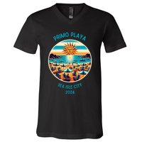 Primo Playa Fun Beach Scene V-Neck T-Shirt